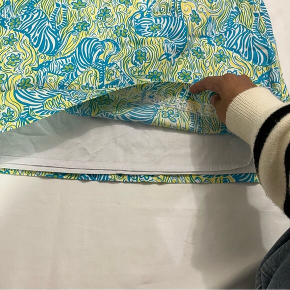 Vintage Lilly Pulitzer Zebra Floral Print Mini Skirt Feminine Size 6 Girly - Picture 6 of 10